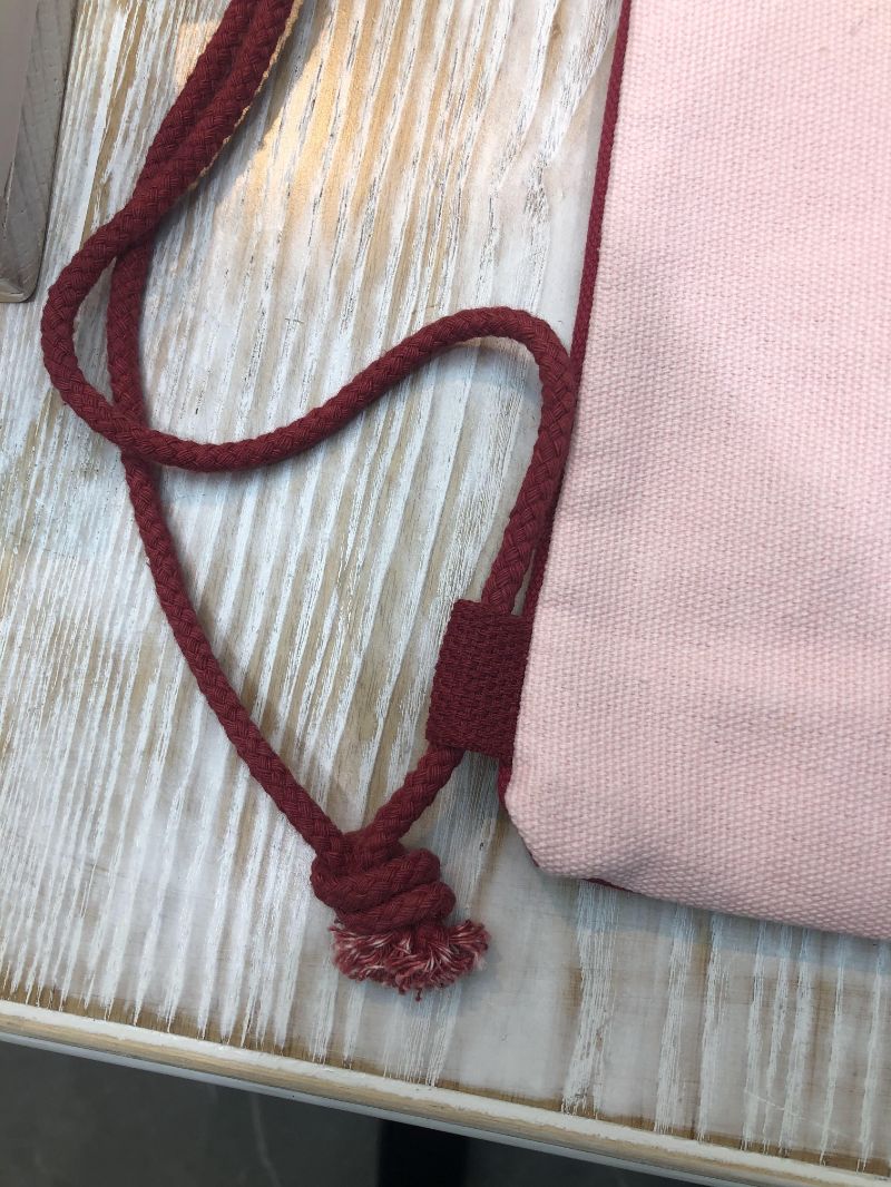 粉红帆布袋