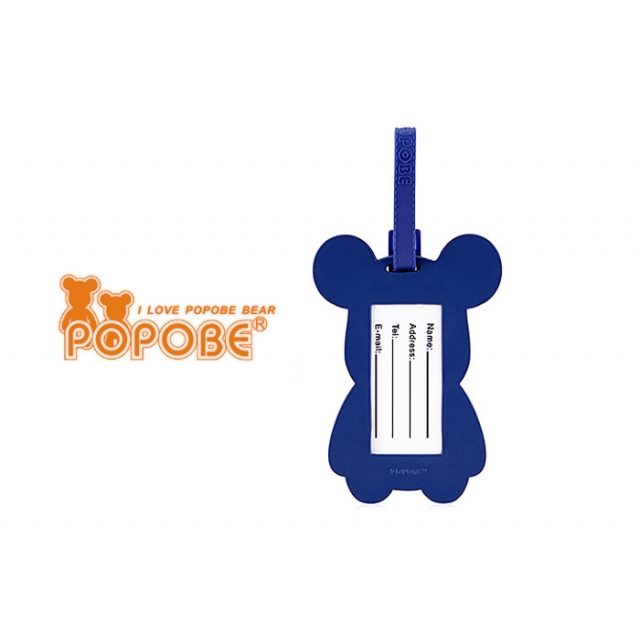 POPOBE正版暴力熊 5寸吸塑行李牌 英旗 托运牌 高尔夫配件 个性