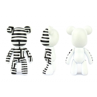 POPOBE正版暴力熊 3寸盒装 坚韧黑 PVC 卡通 装饰 Q版 摆件 动漫