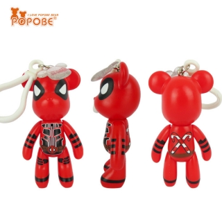 POPOBE正版暴力熊 3寸钥匙扣 W6-圣诞版 PVC 圣诞节 Christmas