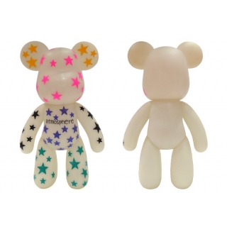 POPOBE正版暴力熊 20寸熊 彩夜 DIY订做 摆件 手绘 Q版 装饰 潮牌