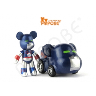 POPOBE正版暴力熊 2寸车盒 机1A 卡通 Q版 摆件 动漫 抓抓机 装饰