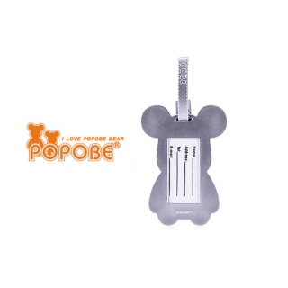 POPOBE正版暴力熊 5寸吸塑行李牌 黑眼镜 高尔夫球包牌 防丢失