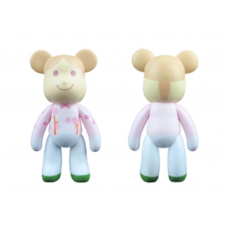 POPOBE正版暴力熊 3寸盒装 樱花 PVC 卡通 装饰 Q版 摆件 动漫