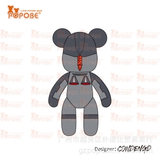 POPOBE正版暴力熊 3寸钥匙扣 维京 设计师作品诚邀联名合作