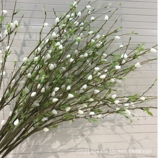 仿真银柳果 人造花假花批发 摄影道具婚庆道具 仿真植物 插花配件