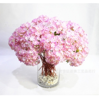 特价优惠仿真绣球花厂家直销假花批发仿真花套装婚庆花束胸花头饰