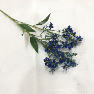 仿真花田园三叉瑞香花家居软装婚庆布置装饰花样板间花材摄影道具