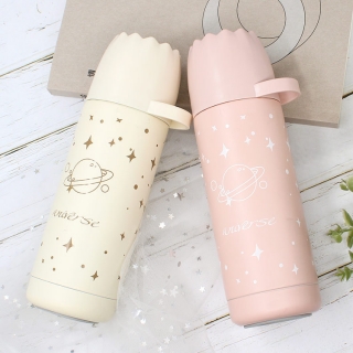 【厂家直销】礼品不锈钢杯 大容量弹跳保温杯 星空创意水杯子定制