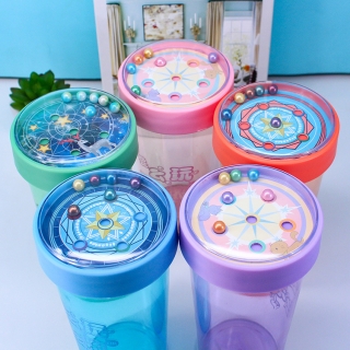 萌兔兔正品滚珠水杯 抖音同款创意杯 趣味投篮水杯网红爆款杯批发