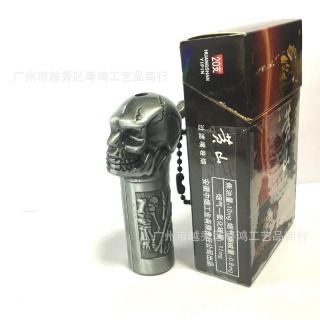 6225 时尚骷髅头防风打火机 钥匙链打火机