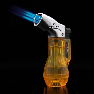 银星钱袋3创意充气防风打火机直冲火焰点烟器个性金属烟具批发