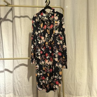 春季新款玫瑰印花长袖衬衫