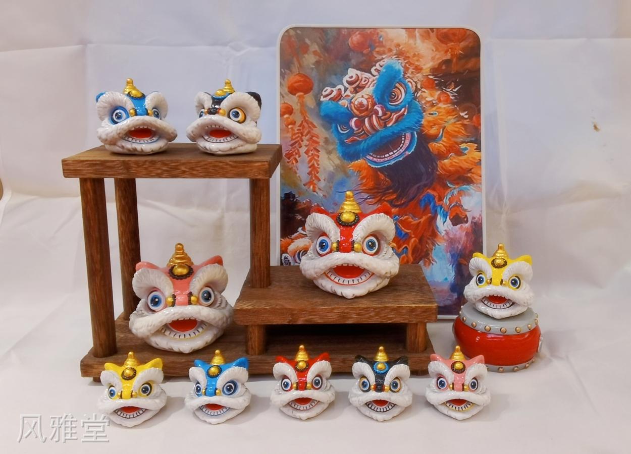 8CM红色狮头864237