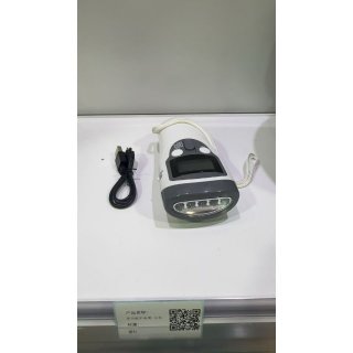 手摇发电多功能手电筒白色