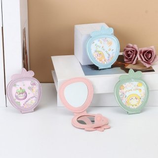 随身化妆镜迷你翻盖镜子双面便捷流沙折叠化妆镜手持补妆镜