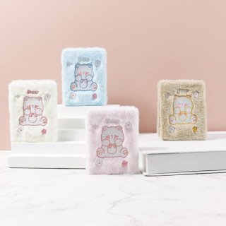 毛绒卡通长方折叠便捷包包镜可折叠创意卡通化妆镜便携镜口袋镜