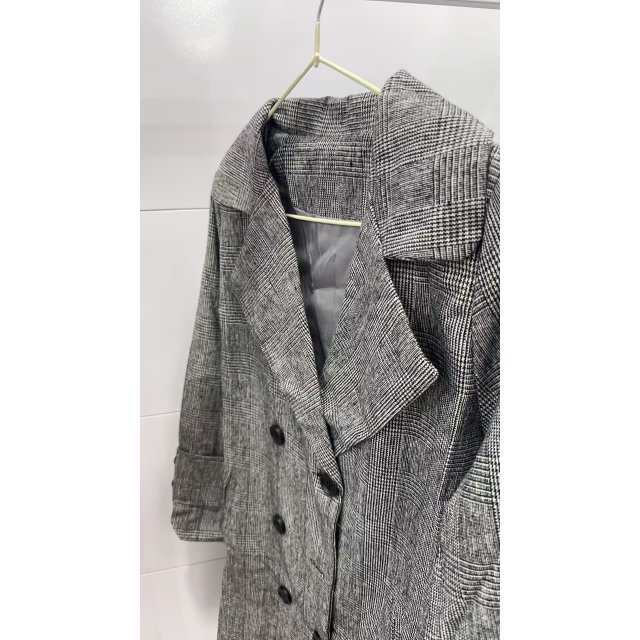 [自营品牌] 格仔西装上衣