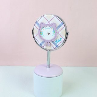 桌面台式可爱高颜值化妆境单面镜子宿舍办公桌镜子卡通儿童学生