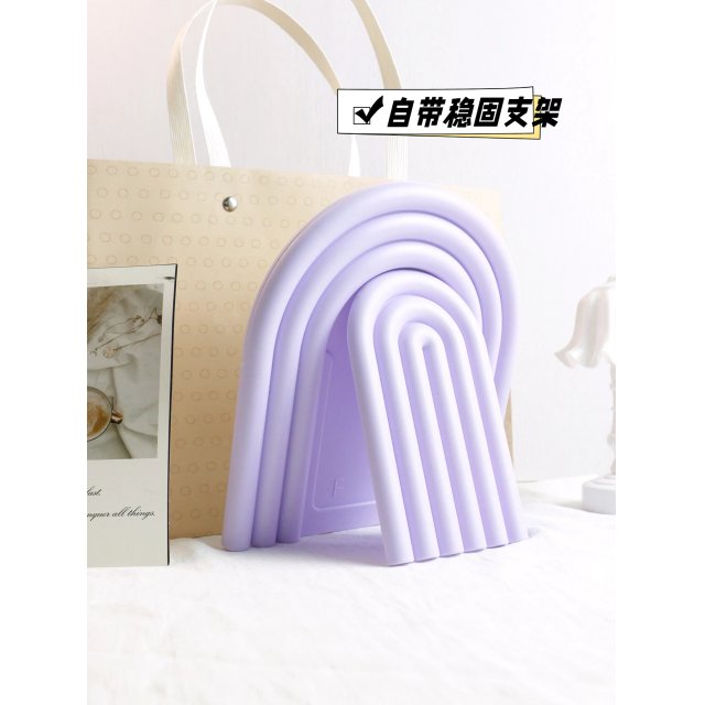 [胜雅] 马卡龙彩虹台式化妆镜 ins风女生台镜高清卧室梳妆镜跨境现货