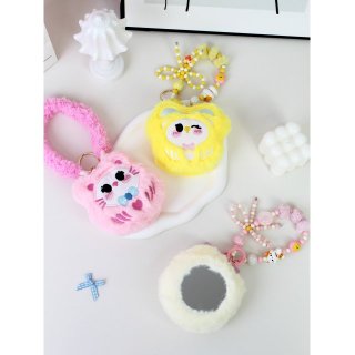 萌趣公仔挂包镜双面镜化妆镜折叠镜补妆镜小礼品伴手礼镜子批发