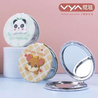 萌宠大头贴 圆形贴硅胶饰件时尚镜