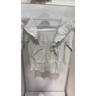 简约气质百搭皱褶收腰修身上衣