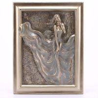 装饰画现代简约中式无框画客厅卧室床头情侣挂画人物单幅壁画墙画V423-9grey