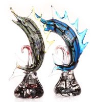 现代家装饰品创意摆件深海剑鱼造型琉璃工艺品 XSJ-69