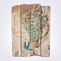 孔雀铁艺制品造型摆件  50x70x2.5cm-3K0018A