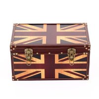 软装做旧米字储物箱摄影箱道具木箱复古橱窗箱陈列箱带锁收纳箱摆设箱四件套DSG204