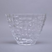 欧式无铅水晶玻璃方格矮花瓶时尚创意简约现代欧式客厅餐桌花器摆件摆设CX72-000220
