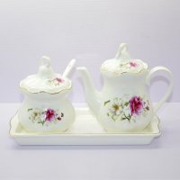 调味罐调料壶带托盘餐桌组合套装