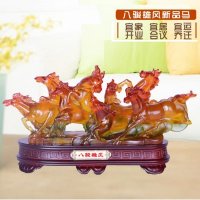 家居饰品摆件八骏雄风马工艺品商务开业会议庆典同学朋友生日送礼礼品 可定制logo 厂家直销