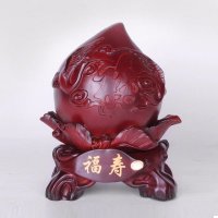 福寿双全寿桃摆件 祝寿礼品工艺品摆件 送老人长辈礼品