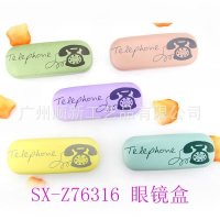 【小清晰系列】创意可爱日韩帆布小清新学院风高档学生光学眼镜盒