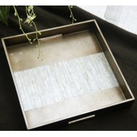 美国进口/贴白贝/正方形/漆器/烤漆/托盘摆件浴托盘/中式/高端/卫