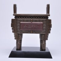 厂家直销树脂工艺品仿铜招财龙鼎鼎盛千秋公司酒店开业装饰品摆件12932