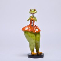 欧美创意家居装饰品树脂乐器青蛙吹笛摆件电视柜摆件客厅小饰品摆设树脂工艺品ZM92455C