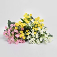 仿真6头米兰花装饰花花瓶插花客厅小清新田园家居摆件装饰婚庆花艺60918