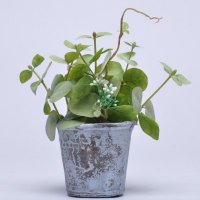 金钱叶仿真花草塑料花插花假花绢花家饰花绿植绿叶绿草S61551