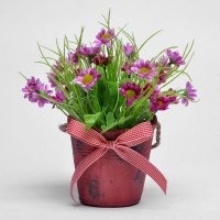 韩式田园乡村地被菊仿真插花餐桌茶几家居摆放绢花S62553