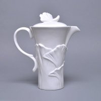 简约珊瑚相思咖啡水壶茶壶陶瓷摆件 样板房酒店餐桌餐具SH-XS006