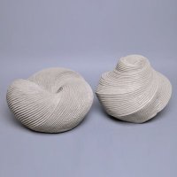 素雅条纹树脂摆件 独特创意简约暮日系列工艺品花瓶花器家具摆件MRBJ-01-HY