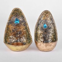 欧式现代新古典外金内蓝钻烛台摆件 家具家居软装饰品10044739/10044746