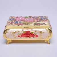 高档欧式化妆盒饰品首饰收纳盒梳妆盒生日结婚情人节礼物YZ--190