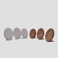 冰花绒布蛋形三件套项链/吊坠展架 饰品/首饰/珠宝展示道具 展示座摆件三件套YT-017