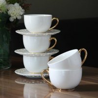 欧式咖啡杯碟套装陶瓷英式咖啡杯具骨瓷咖啡杯创意欧式茶杯子1109A