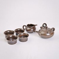 精品复古创意陶瓷茶具整套功夫茶具窑变一壶四杯茶末釉瓷器茶具套装NNYY-24