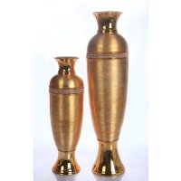 家庭装饰品摆件 工艺品摆件创意 刮线花瓶带钻（不含木架费）NHTC1063-1-G 2-G 1-S 2-S